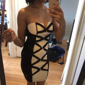 🐇 Fashion nova strapless dress